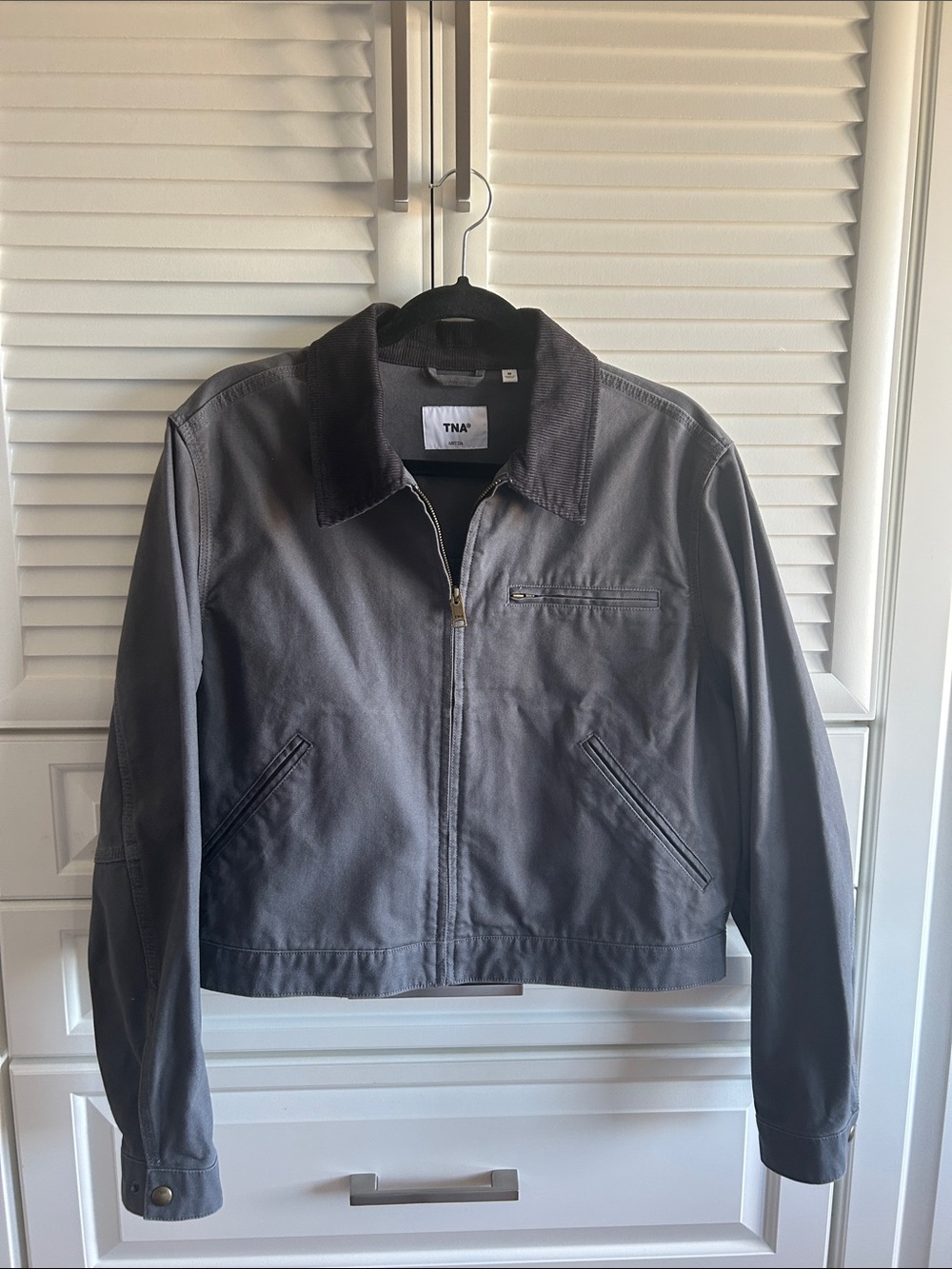TNA Ladles Charcoal Workwear Zip Jacket